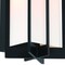 Designers Fountain Eads 12 in  Matte Black LED Outdoor Wall Lantern with Etched White Glass Shade D248L-5OW-MB - alternate 2